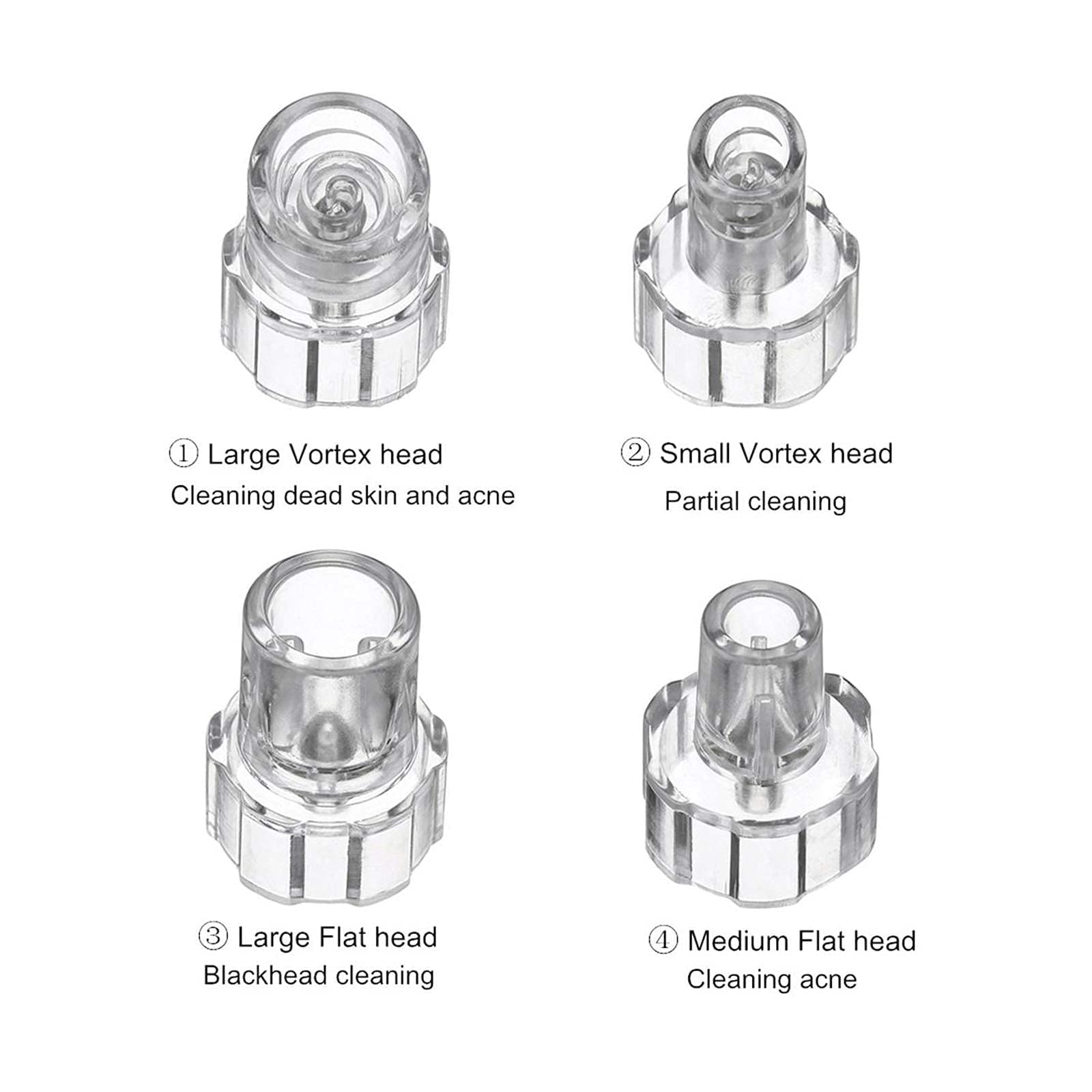 Elitzia facial care microdermabrasion head attachments for blackhead extraction
