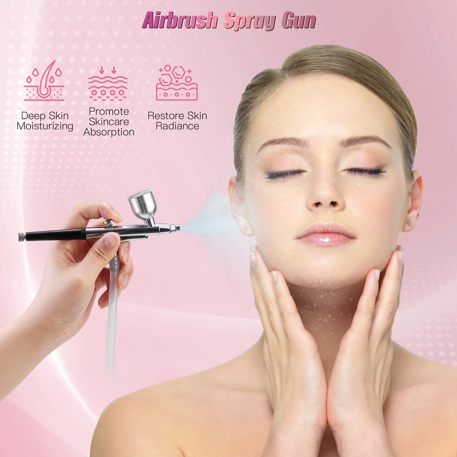 TopDirect microdermabrasion machine set up with connected vacuum hoses and blackhead extraction tubes