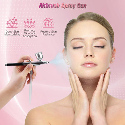 TopDirect microdermabrasion machine set up with connected vacuum hoses and blackhead extraction tubes