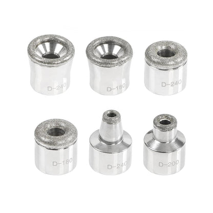 Close-up view of the diamond-encrusted microdermabrasion tips showing different grit sizes