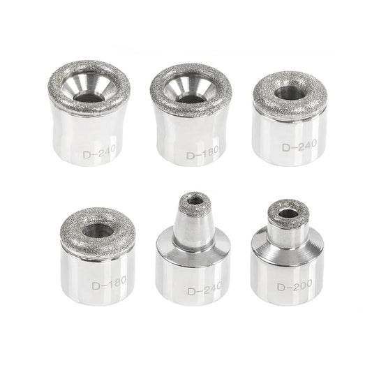 Close-up view of the diamond-encrusted microdermabrasion tips showing different grit sizes