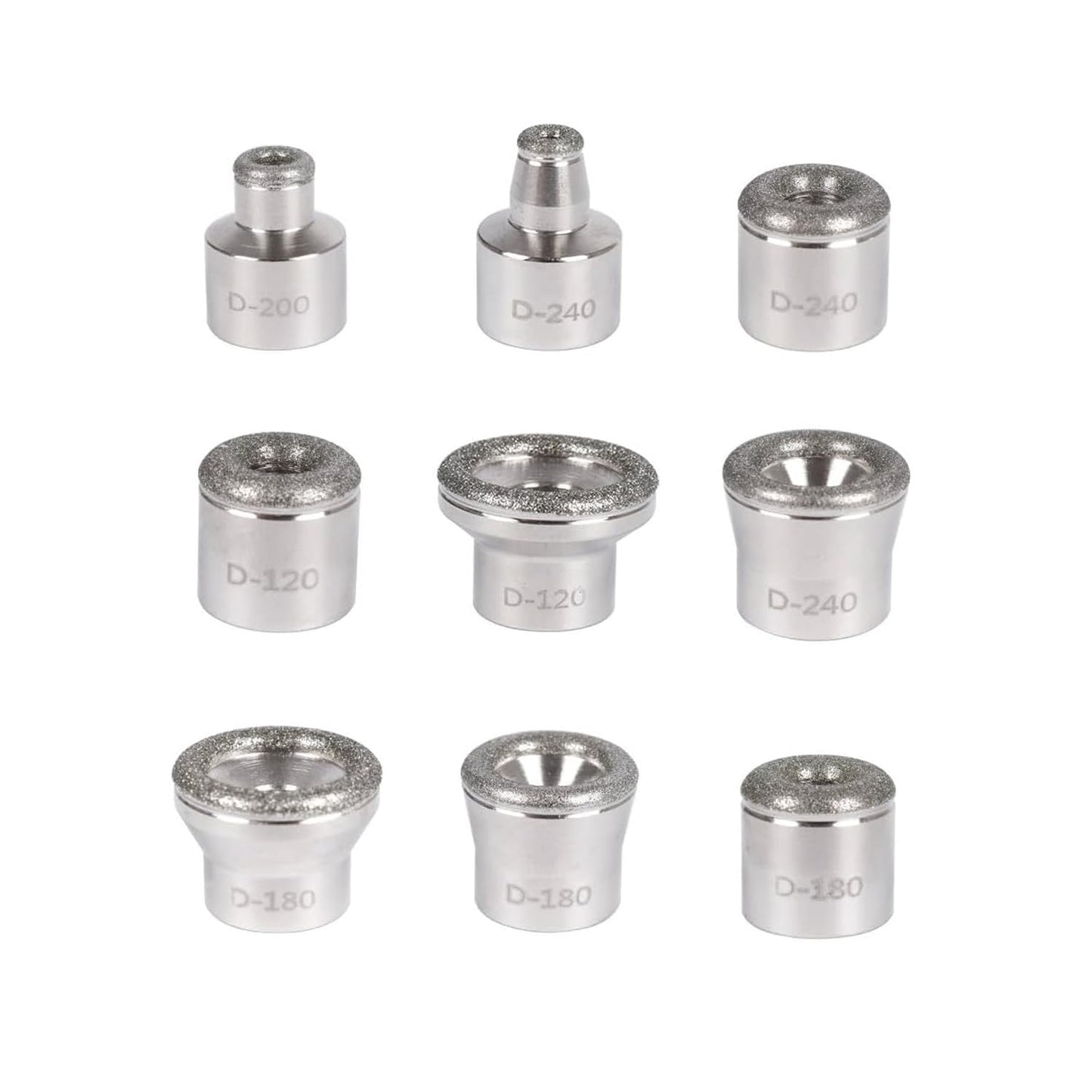 Authentic ZUOU facial dermabrasion tool kit containing 9 pieces of durable aluminum alloy tips