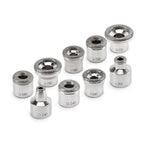 Durable metal replacement tips for standard suction skincare machines