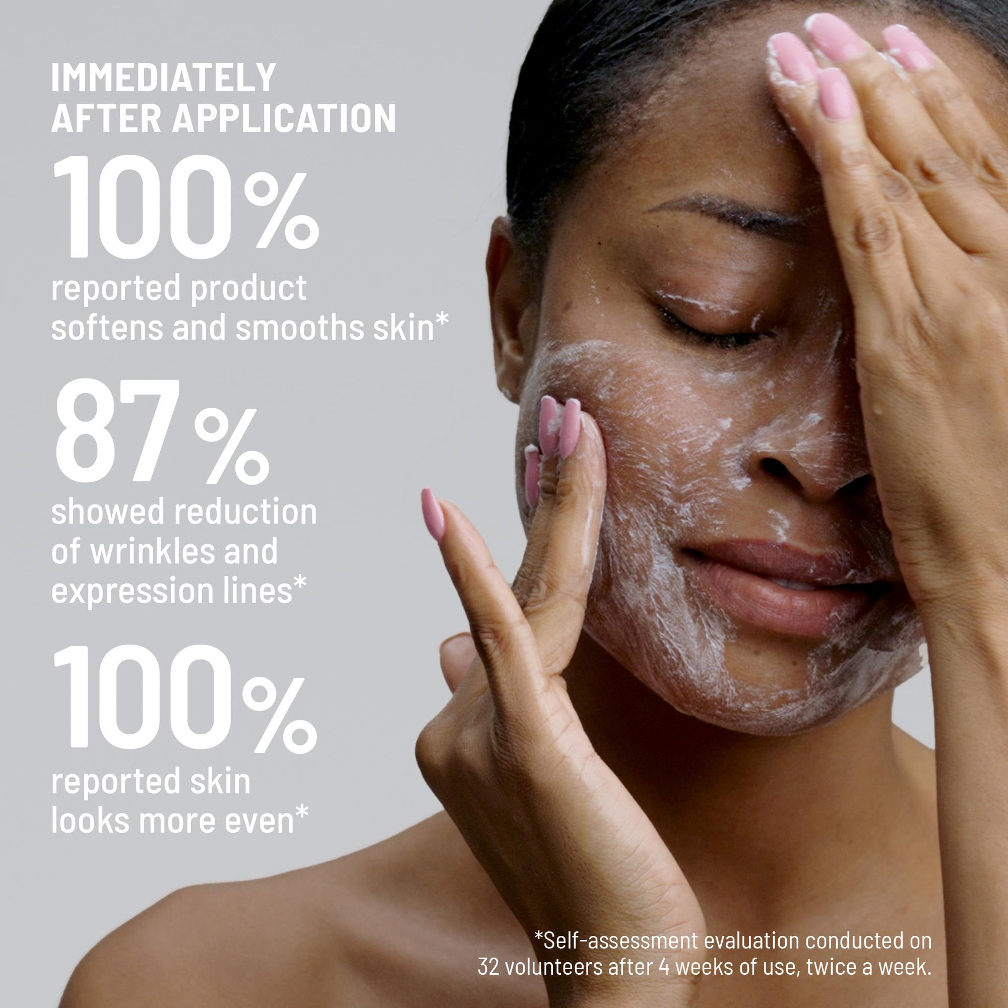 Dr. Brandt face exfoliator cream with lactic acid for reducing fine lines