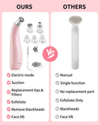 Interchangeable diamond tips and suction heads close up