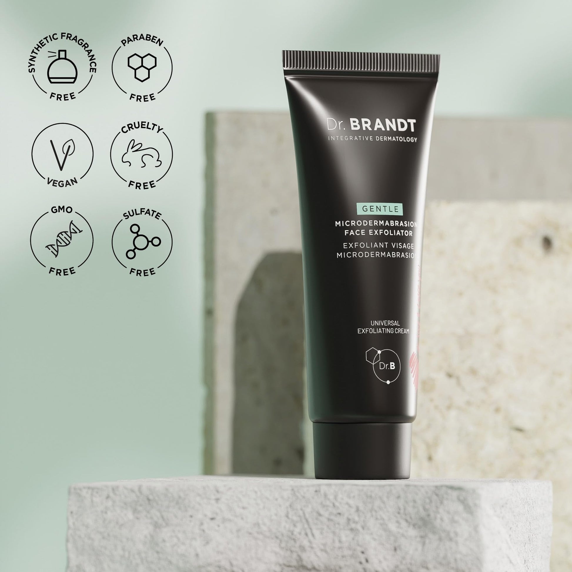 Two ounce tube of Dr. Brandt skin smoothing microdermabrasion exfoliator