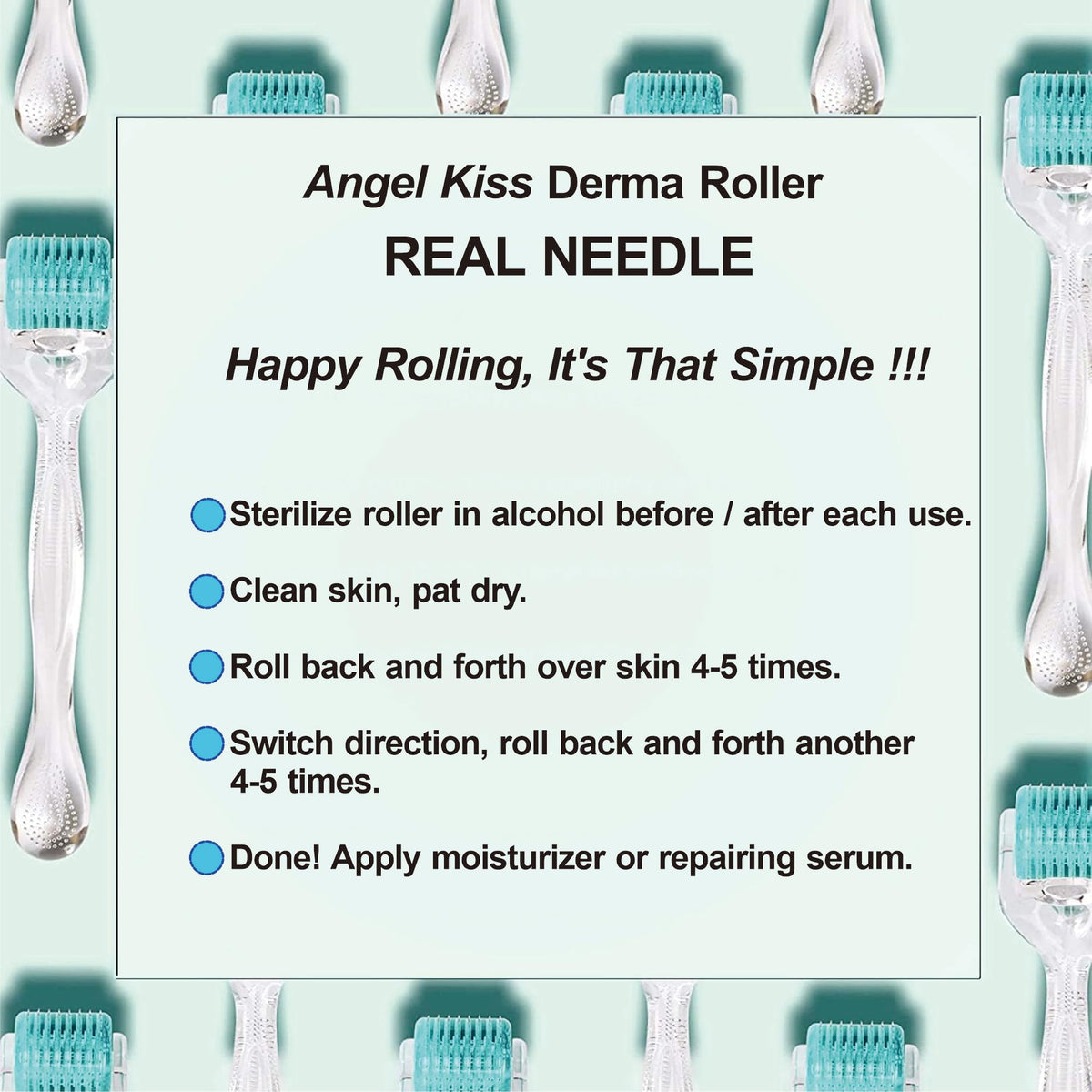 Angel Kiss derma roller ergonomic handle grip detail
