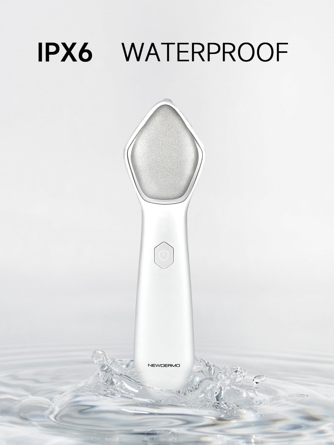 Handheld diamond dermabrasion machine for face and body skin exfoliation routine.