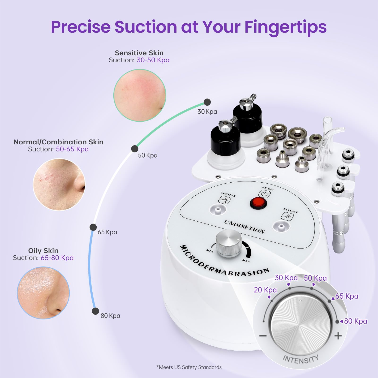 Replacing the cotton filters inside the UNOISETION diamond dermabrasion wand setup