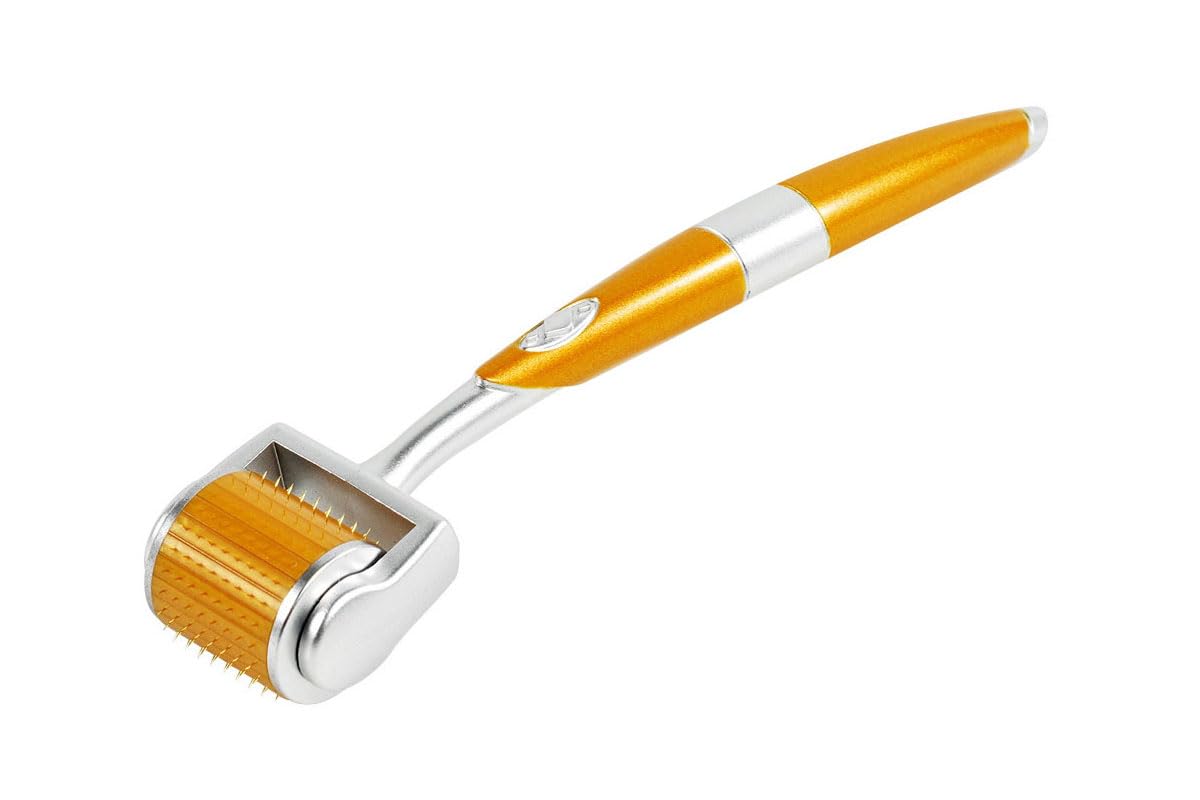 Ergonomic non slip handle of the professional microneedling tool for face and hair growth.