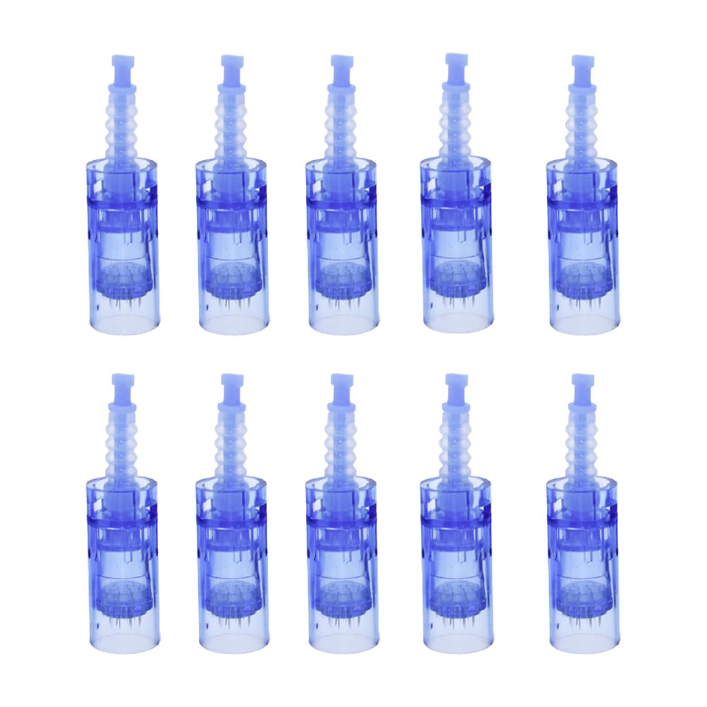 Pack of ten MPK replacement cartridges arranged for home skin care use