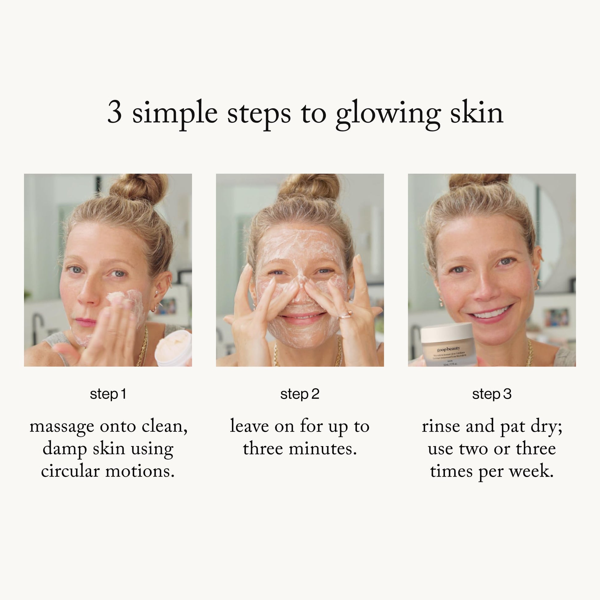 Goop Glow clean beauty pore minimizing face exfoliator product shot