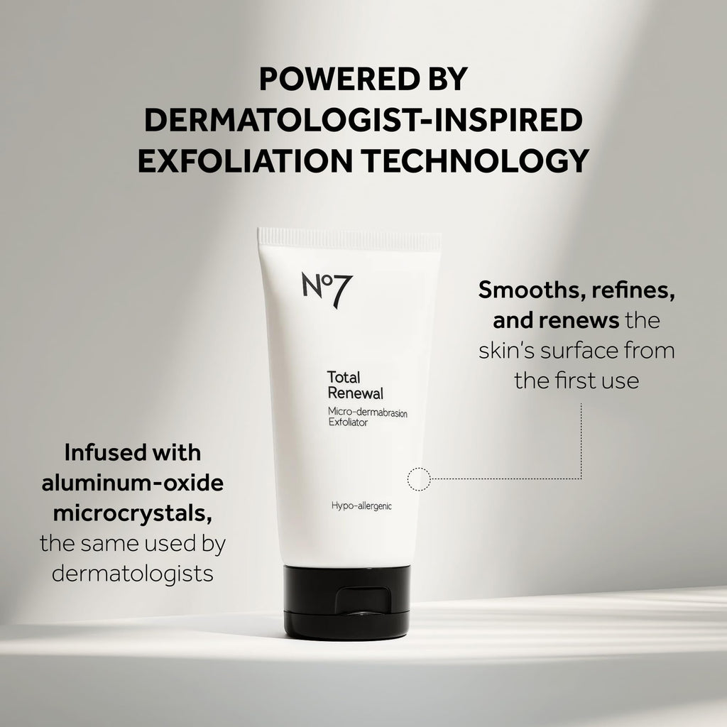 No7 Microdermabrasion Scrub texture and cream consistency