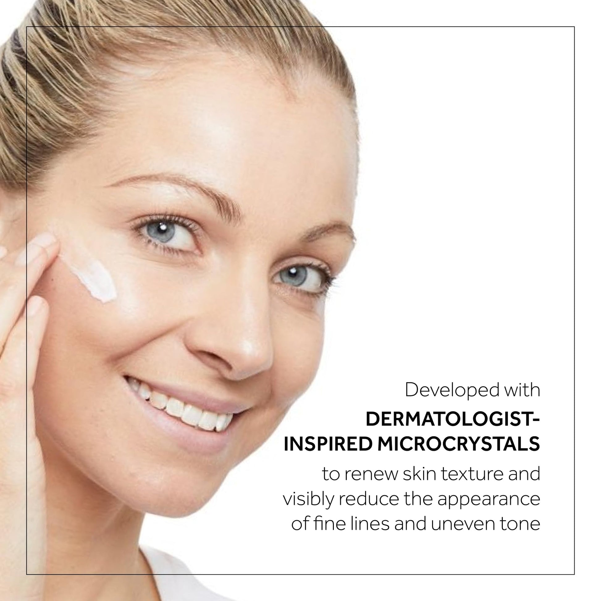 Side angle view of the authentic USA imported No7 microdermabrasion cream tube