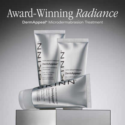 SKINN DermAppeal anti-aging treatment packaging details for smoothing wrinkles and fine lines