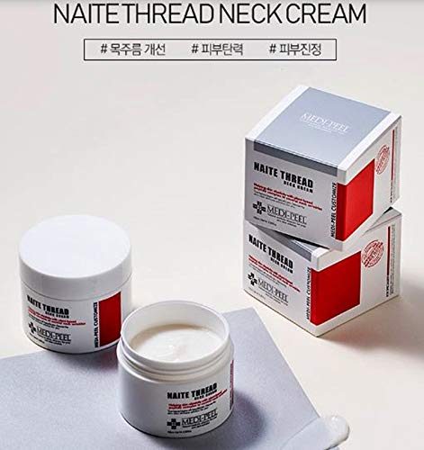 Authentic Medi-Peel Naite Thread Neck Cream jar side angle