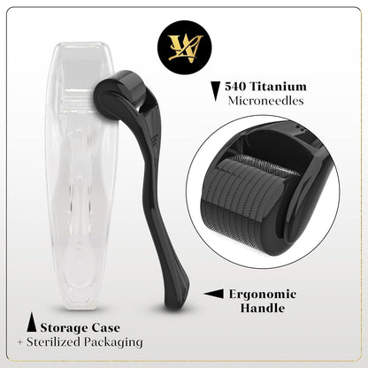 Lexi White Beauty beard roller for men showing the premium roller head design