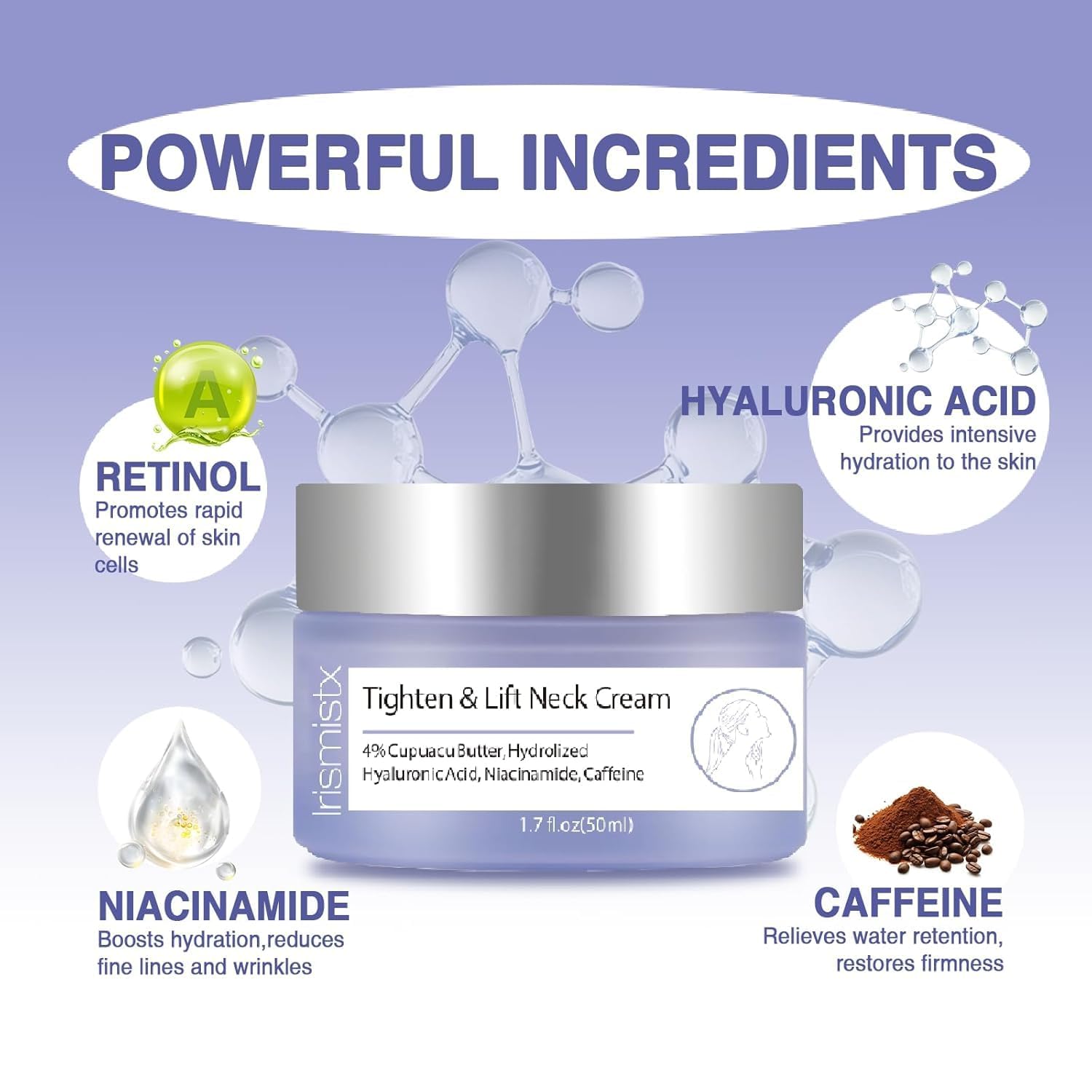 StriVectin lift and firm wrinkle reduction cream jar on a plain background.