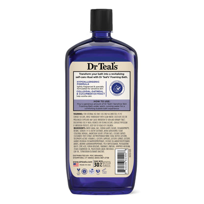 Dr Teal's colloidal oatmeal calming bubble bath individual bottle view