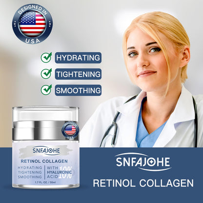 Clinical look of Snfajohe collagen hyaluronic acid moisturizer