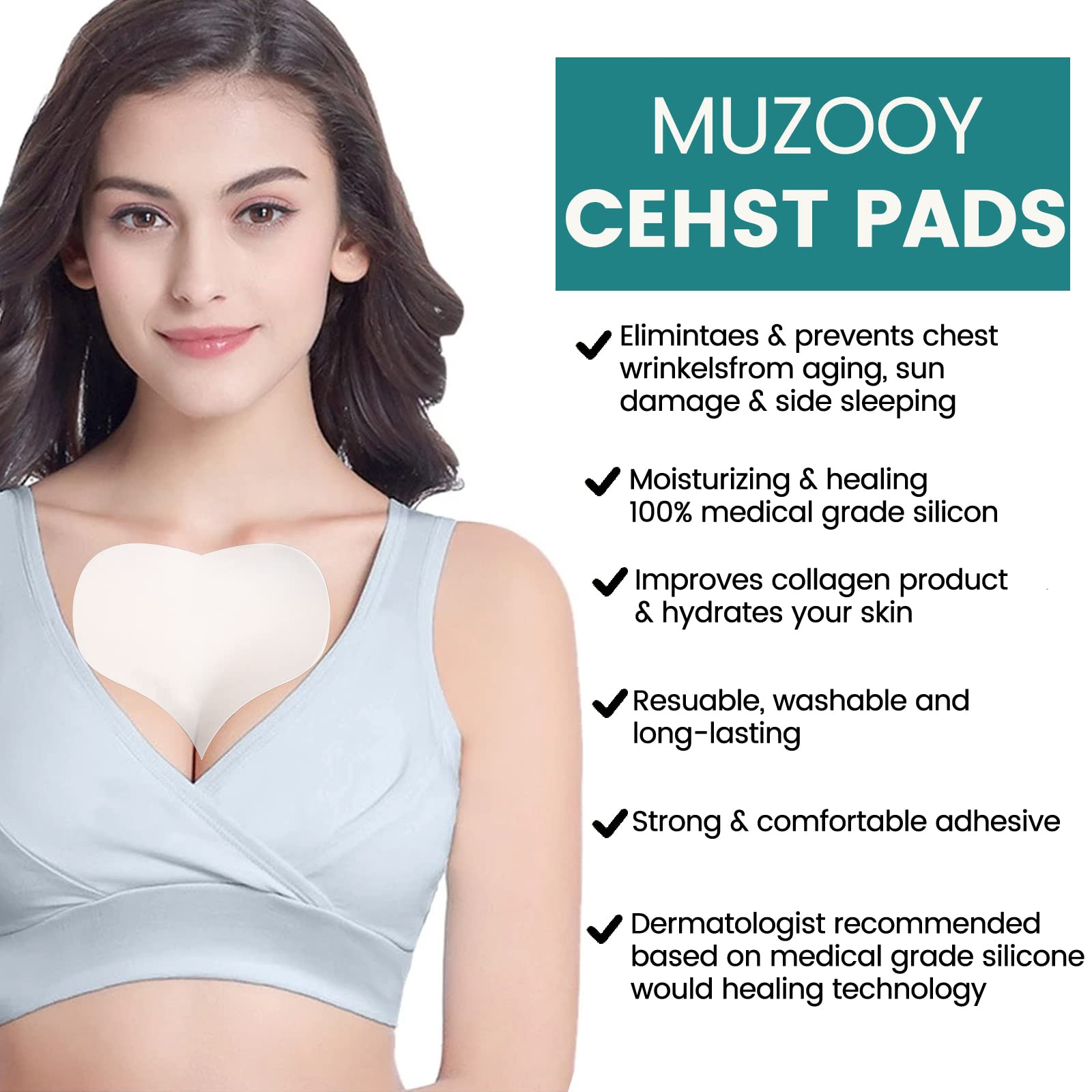 Muzooy décolleté wrinkle remover treatment pack details