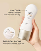 Textured texture swatch of the peptide neck cream