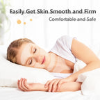 Clear and pink silicone anti wrinkle pads laid out flat