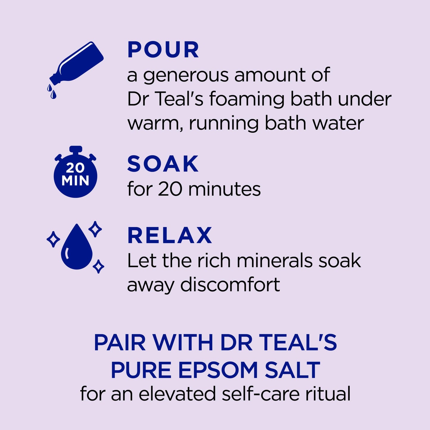 Imported lavender essential oil bath foam bottle for peaceful sleep