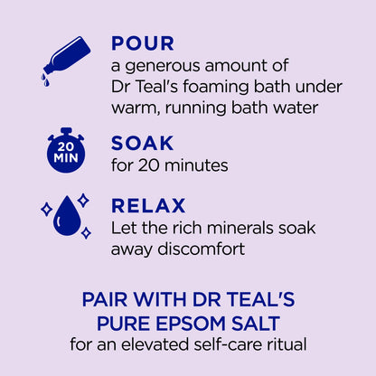 Imported lavender essential oil bath foam bottle for peaceful sleep