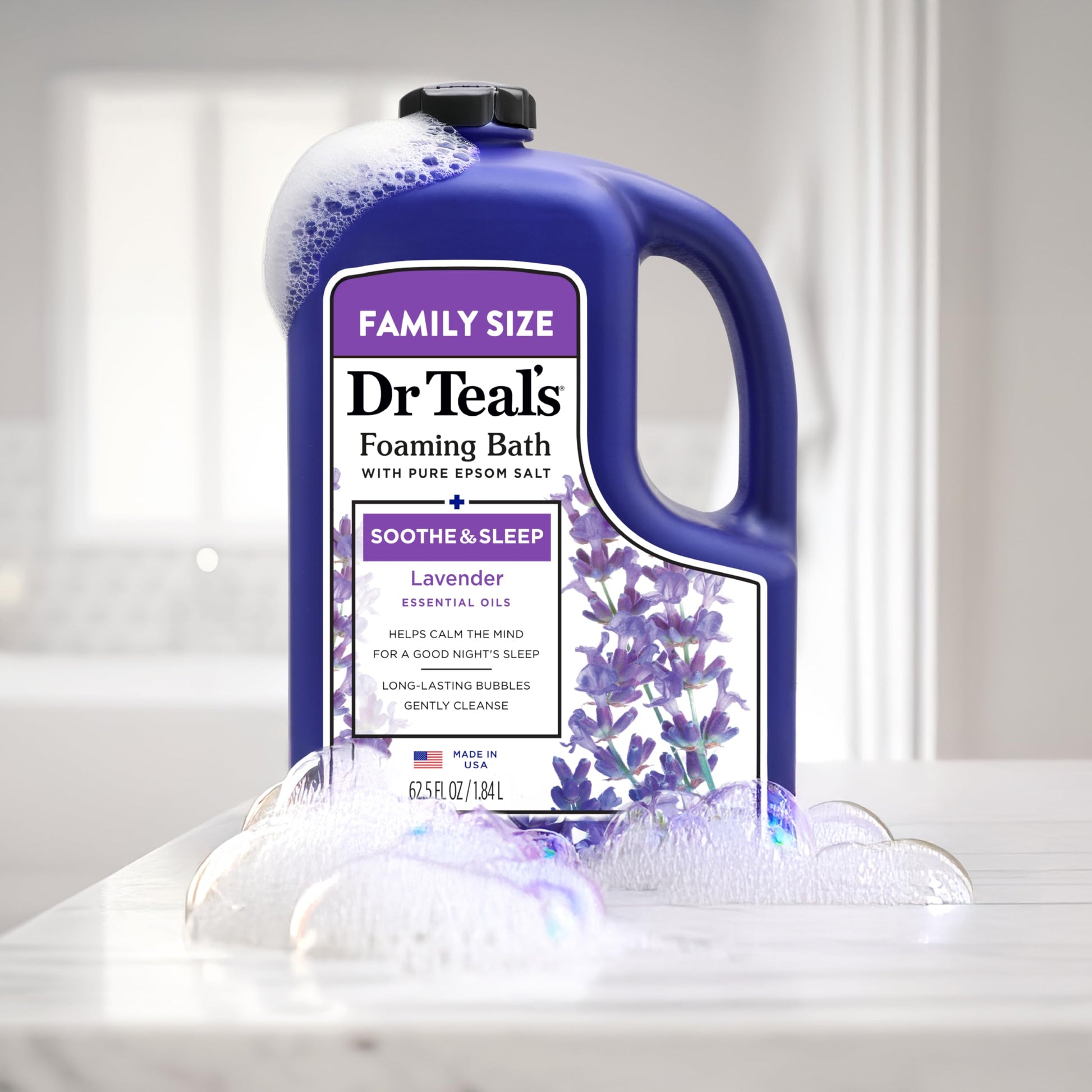 Authentic USA imported magnesium sulfate bubble bath for stress relief