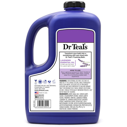 Premium luxury relaxation bottle of Dr Teal's Soothe and Sleep lavender