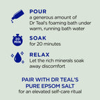 Dr Teal's pure Epsom salt bottle side profile