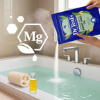 Back view of Dr Teal's soaking solution showing ingredients and instructions