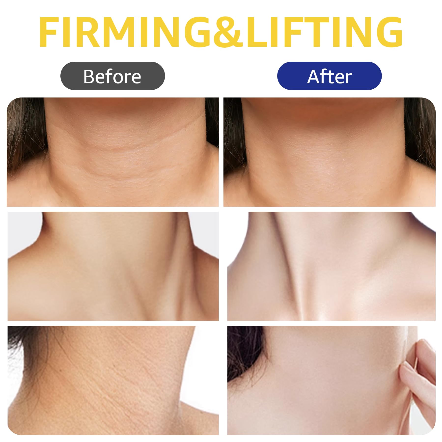KOEC anti aging neck cream built-in double massage roller applicator close up