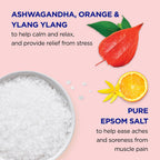 Dr Teal's Ashwagandha Epsom salt bubble bath pack of four arrangement