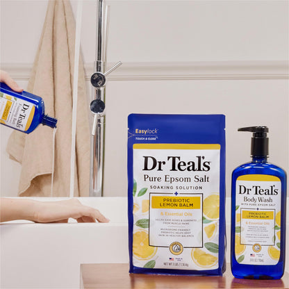 Dr Teal's long lasting bubble bath formula with lemon sage and thyme extracts.