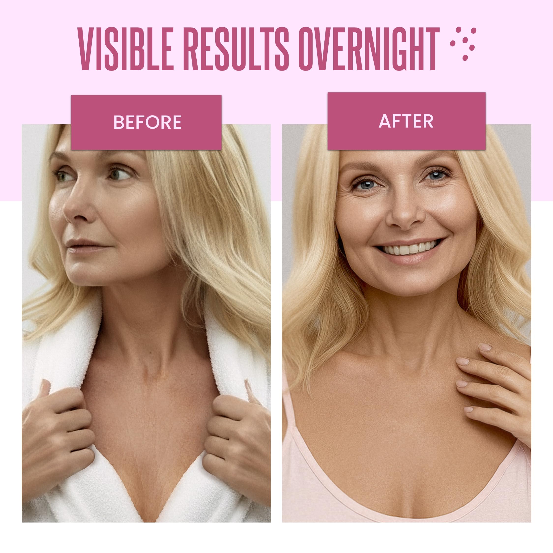 Reusable silicone anti-wrinkle pads for chest care
