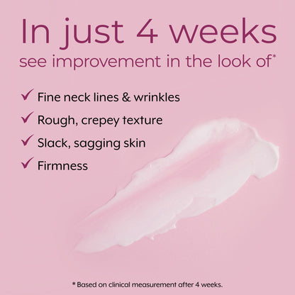 Close up of Dekliderm anti-aging neck cream container