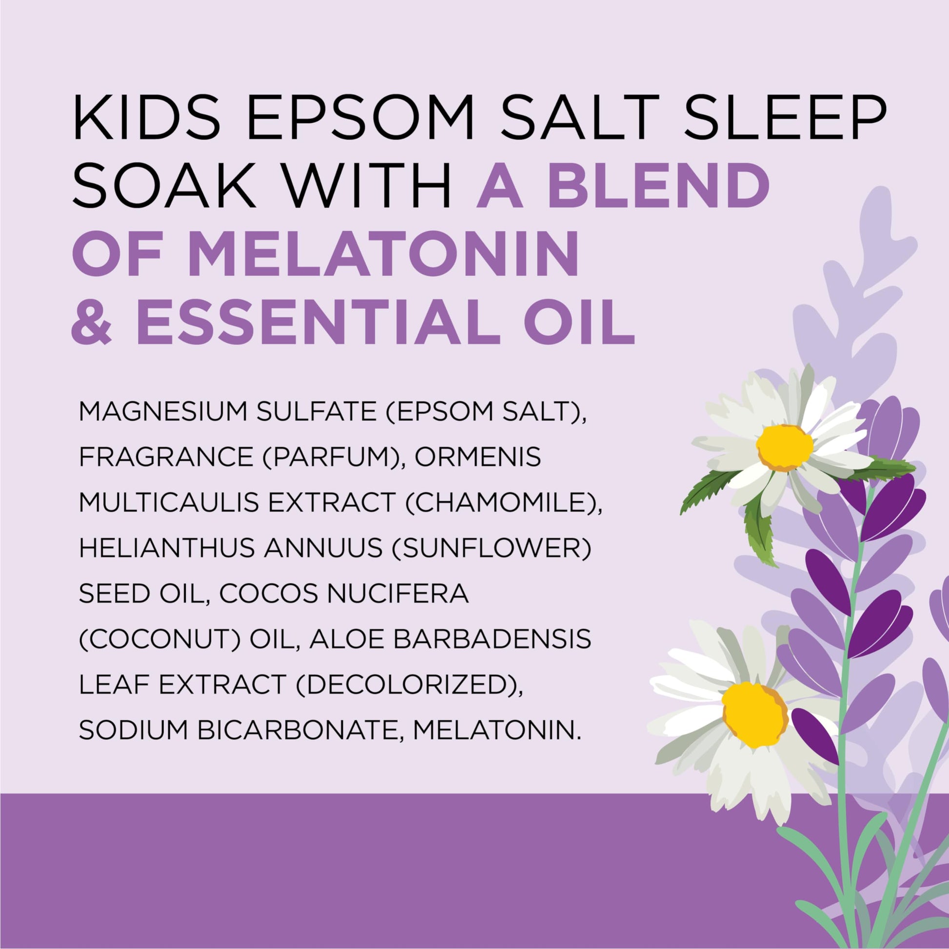 Dr Teal's Kids Gentle Epsom Salt Sleep Soak product dimensions view