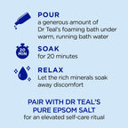 Dr Teal's sleep blend foaming bath bottle featuring lavender essential oils