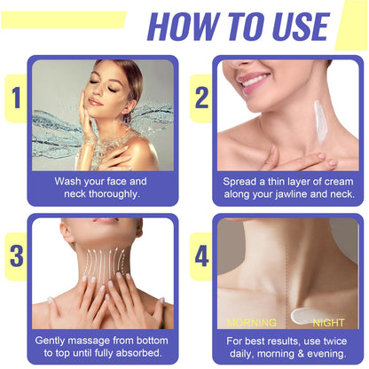 Top view of Layyin Mart neck cream white lid