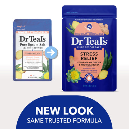 Dr Teal's Magnesium Soak Stress Relief Easylock seal close up