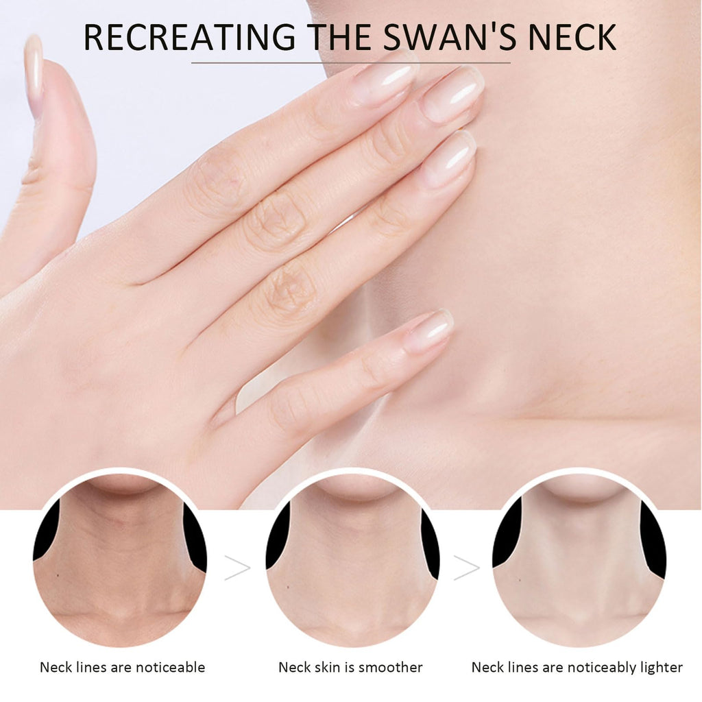 Peaq Skin neck treatment product displayed upright with roller cap visible