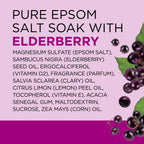 Dr Teal's restorative body therapy soaking solution back label layout