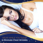 PureSkin anti-wrinkle decollete silicone patches laid out flat