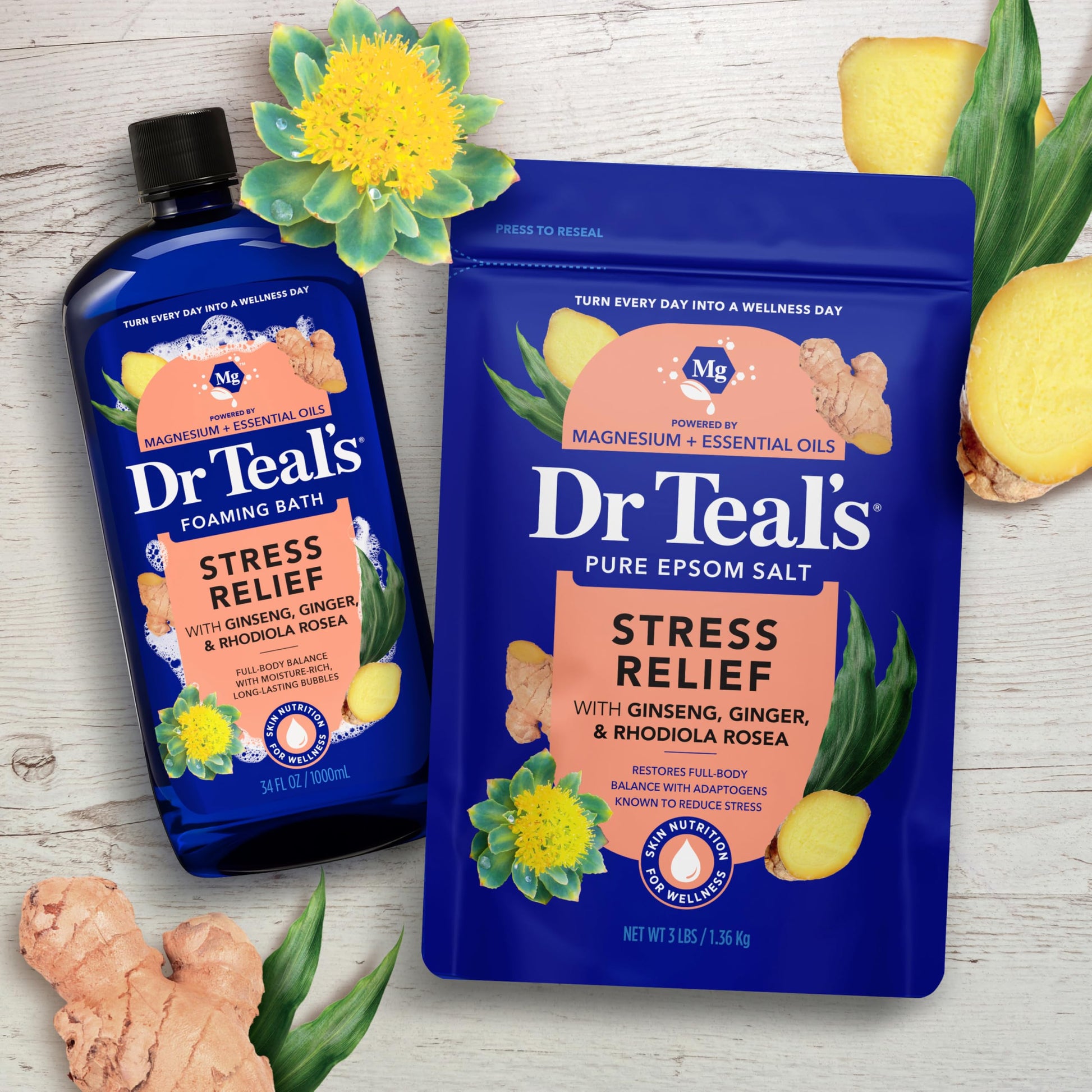 Dr Teal's Magnesium Soak Stress Relief authentic USA import product
