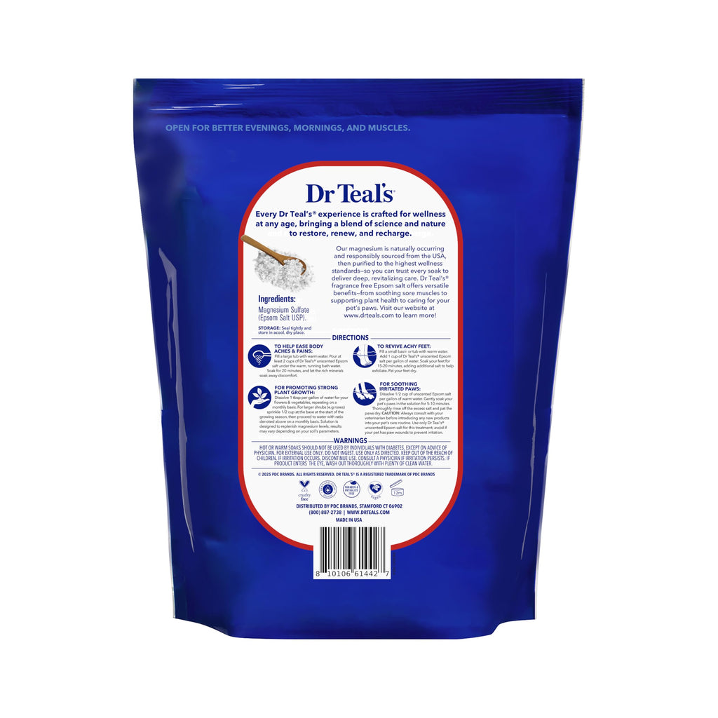 Dr Teal's magnesium sulfate USP bulk bag therapeutic muscle soak