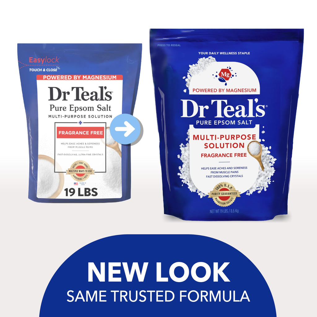 Unscented Epsom salt for athlete workout recovery and pain relief