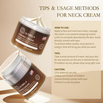 Ultibela neck cream benefits and active ingredients label