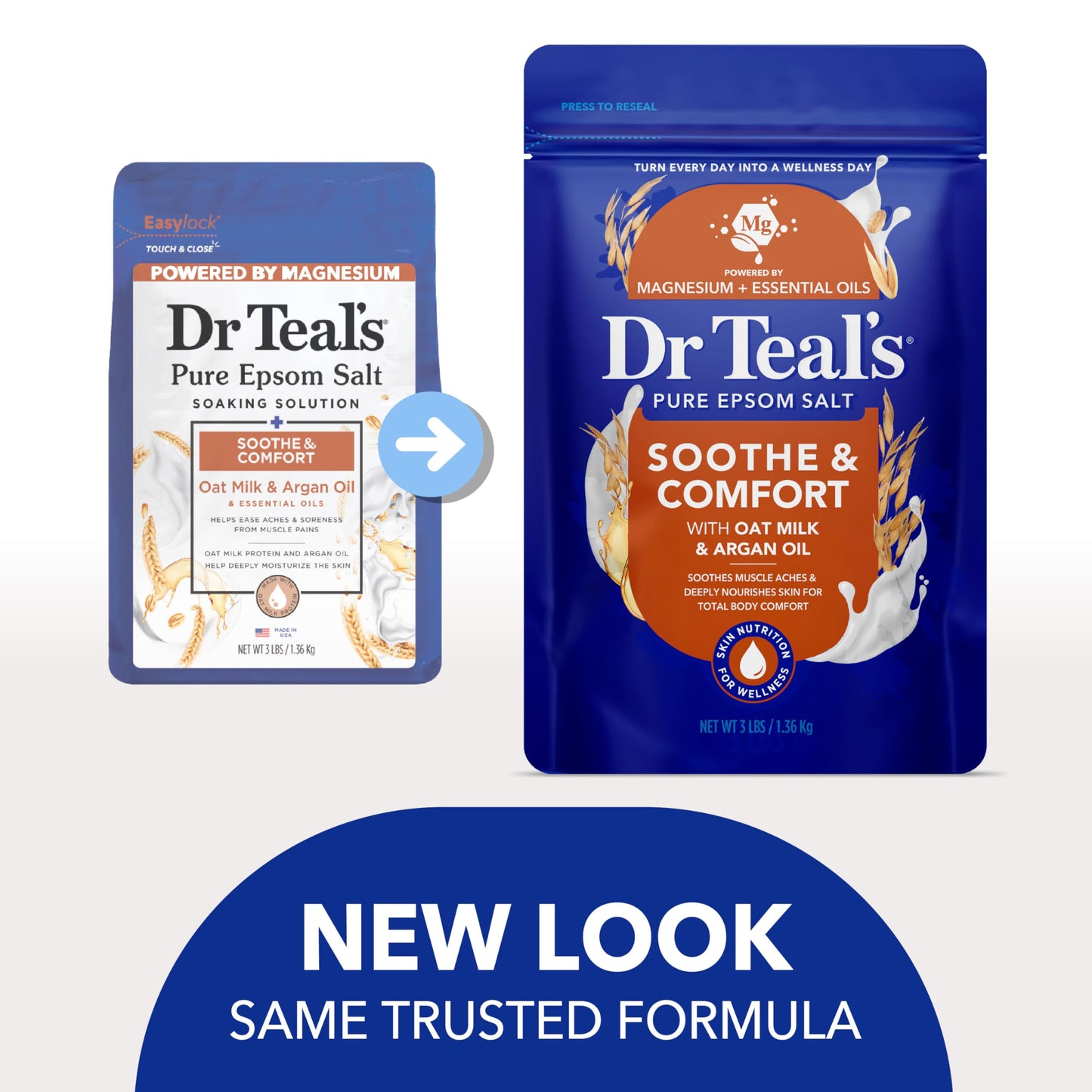Authentic Dr Teal's pure magnesium sulfate crystals close up texture